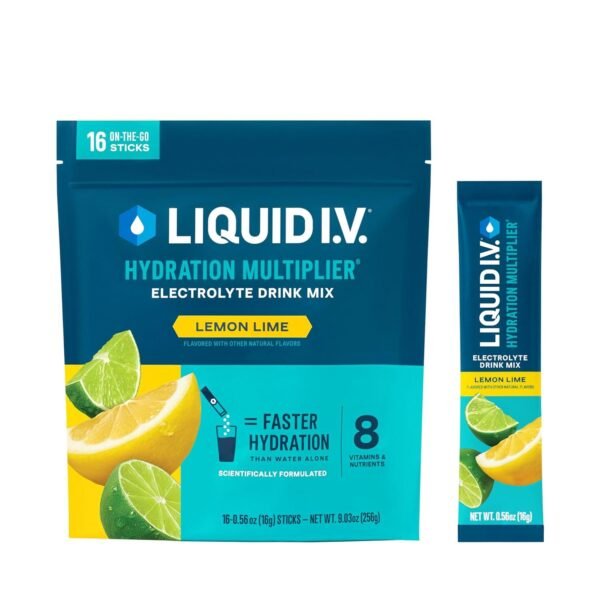 Liquid I.V. Hydration Multiplier - Lemon Lime - Hydration Powder Packets